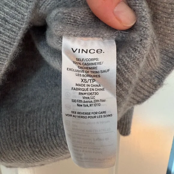 Vince Boiled Cashmere Funnel Neck Sweater - Picture 3 of 3